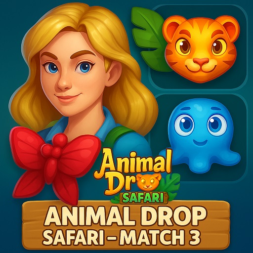 Animal Drop Safari - Match 3