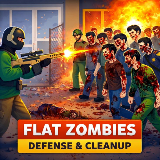 Flat Zombies Defense & Cleanup