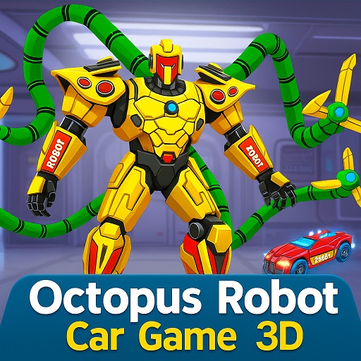Octopus Robot Car Robot Game 3D